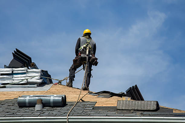Professional Roofing technician working in Byers, CO